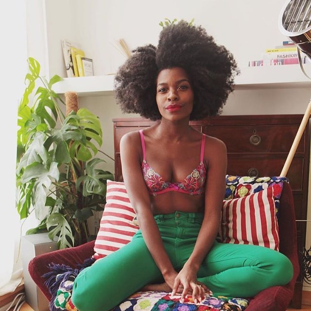 kurleebelle:  Oh yea! #Afro ✌🏾️ @freddieharrel 