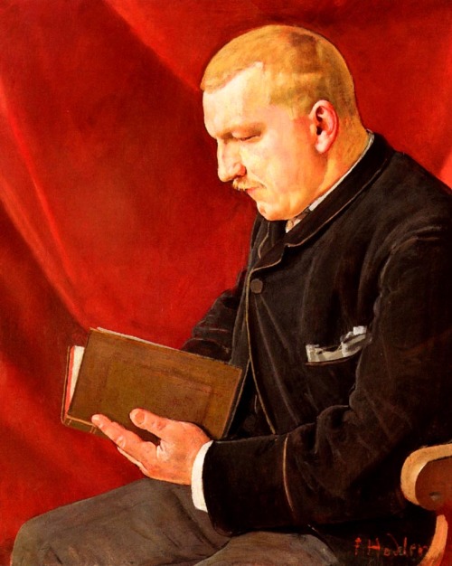coraltigerpizza:Ferdinand Hodler. Reading man, 1888