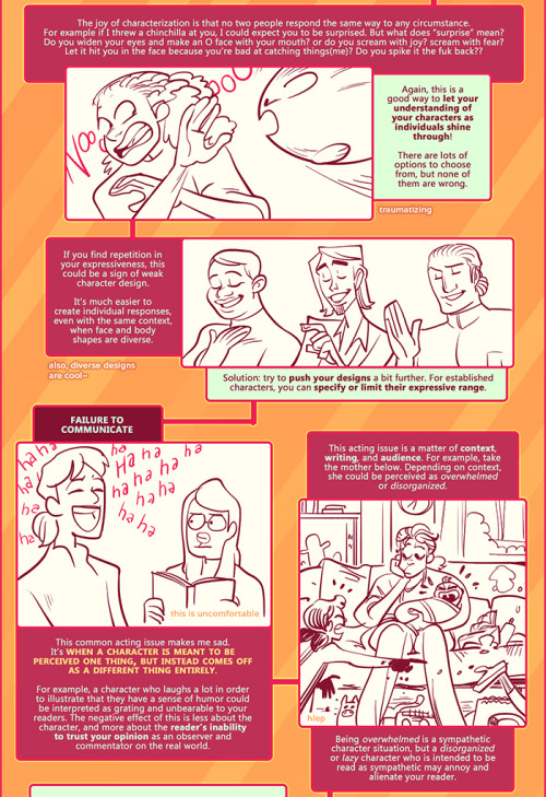 lepas:  shingworks:  Get some extra classes with the 11-page Clean up your Acting supplement~ This  tutorial is about acting for comics! It’s not a subject people talk about a lot, at least compared to art and writing, but I’d argue that great character