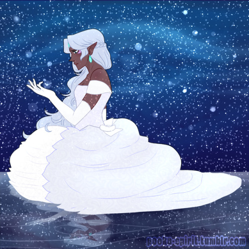pooka-spirit:Someone requested Allura in a really pretty dress and i couldnt help myself!