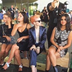 selgomez-news:  @wwd: Spotted front row at #LVCruise #LVPalmSprings