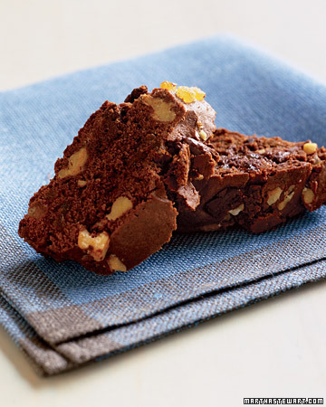 Double Dark Chocolate and Ginger Biscotti