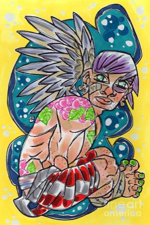 New Artwork: Wrestling Angel (Street Angel 5)!! Original Artwork, Prints and Apparel: 1-shannon-hedg