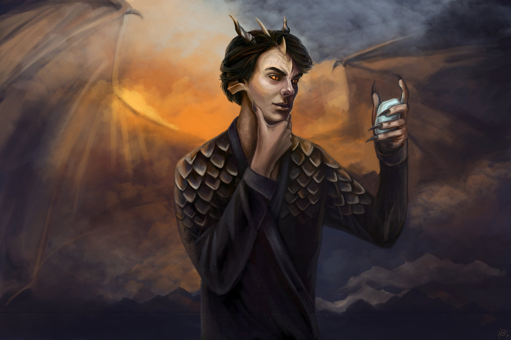 licklucifer:  I am fire. I am death by ANNErgy SmaugLock by Brilcrist Smaug by j-grey