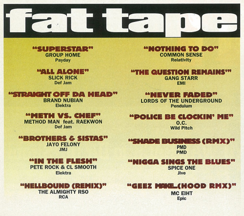 The Source Magazine, Issue #63, December 1994. Fat Tape.