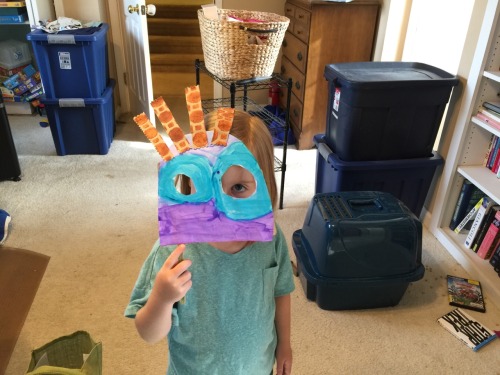 Mask that she made