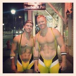 jonathanecko:  sethfornea:  @jbradfordinc and #sethfornea  working at the Bourbon Street Pub in Key West!  #singlets by #N2N  @Jonathanecko To Follow Me On Twitter Submit a Pic Ask A Question  You Wanna See More Pics? Click Here