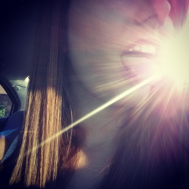 roseredxxx:  Eating sunshine #yum #Selfies #carselfie #silly #socal #cali #Californiasunshine