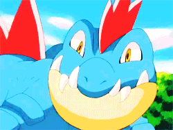 ap-pokemon:  #160 Feraligatr - Intimidates its foes by opening its huge mouth.
