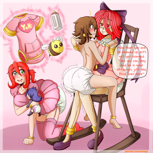 A commission for @yuhiote69~PART 02~!!!Featuring both my OC”s Aliza and Milly the Dollmaker!Enjoy~!h