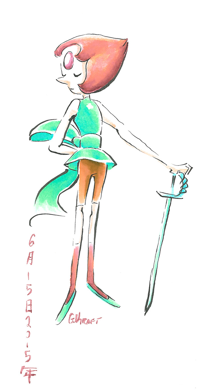 gracekraft:  some stevenbomb 2.0 inspired brush sketches