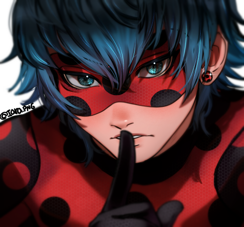 Some fanarts of Miraculous Ladybug bois UwU First is Luka Couffaine wih the Ladybug miraculous,