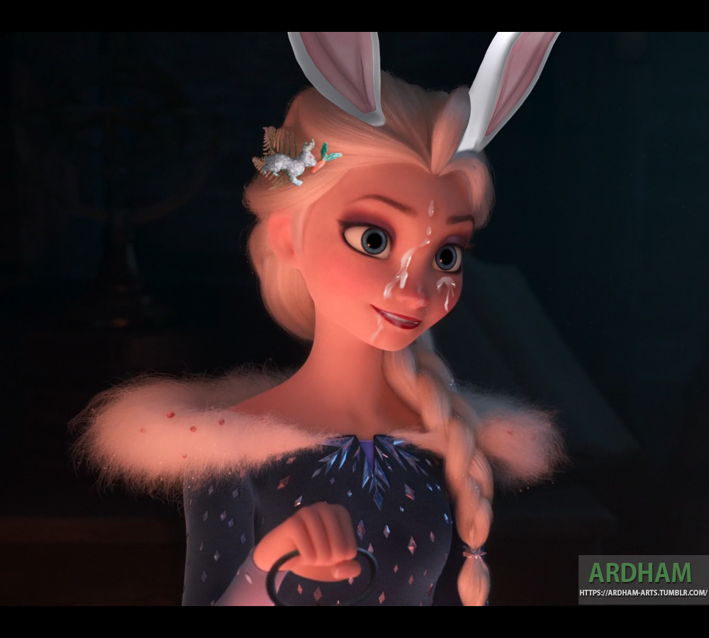 ardham-arts: Happy Easter!. “After sucking some easter eggs, Elsa received a nice