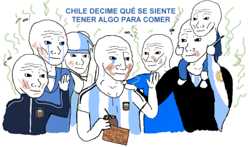 jaidefinichon:  Argentinos con arena en la nariz en 3 2 1…