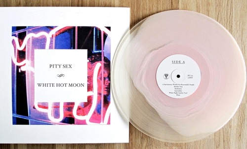 guldsevinyl: Pity Sex - White Hot Moon LP /500 baby pink &amp; milky clear vinyl || Run for Co