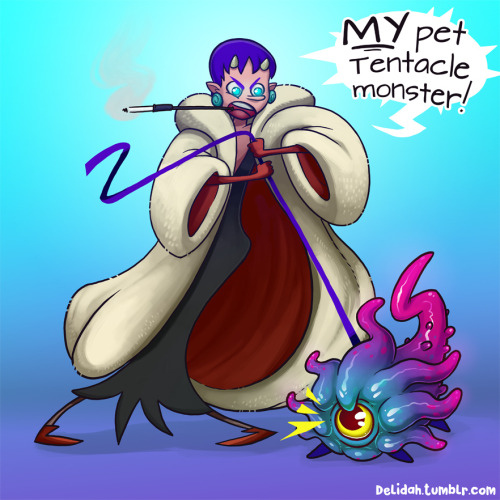 #TributeTuesday!This week: mypettentaclemonster’s Pet Tentacle Monster! …Delidah must have it. Possibly to make a tentacle-coat. Want to see more of My Pet Tentacle Monster? Check out their Art Blog and Hentai Foundry Gallery.Want to see