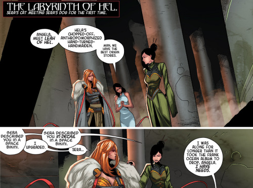 comic-commentary:from Angela: Queen of Hel #03Sera: Needly Lesbian