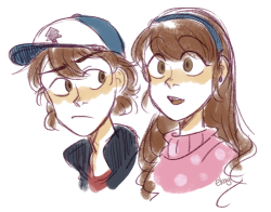 ekayart:  The other twins that I also love. The Pines twins! ᕕ( ᐛ )ᕗ 