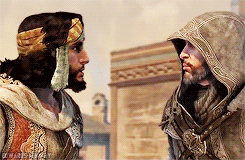 edwards-kenway:Assassin’s Creed meme - four otps/brotps (4/4) ↬ Ezio and Yusuf