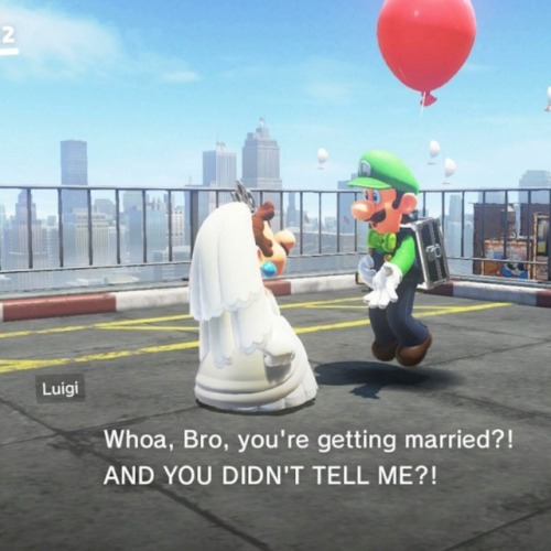 paulthebukkit:In the new Mario Odyssey DLC, Luigi has some great reactions to several of the game&rs