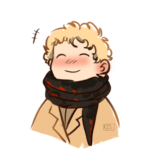 thacmis:For twitter prompt from @pippitypopadoo​: “May I propose noodl snek scarf crowley"insta