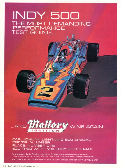 Mallory Ignition - published in Car Craft - October 1970 Scan credit: SenseiAlan on FlickrWheth