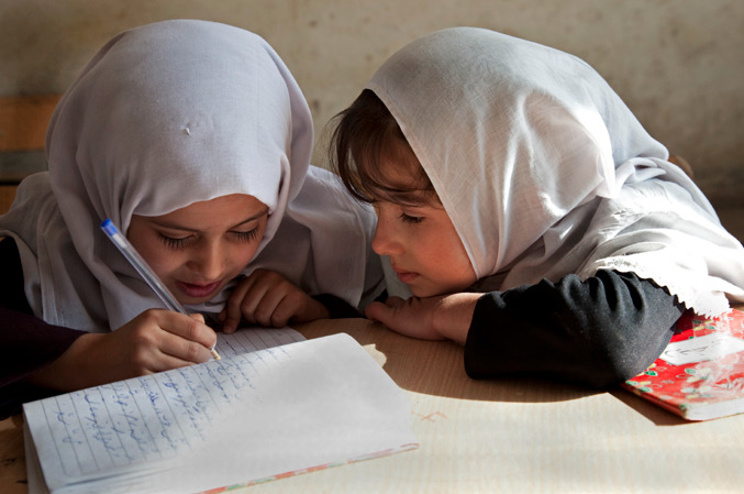 afghanistaninphotos:  School girls. Afghanistan. ©Ellie Kealey 