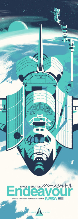 kevindart:Collector’s Space Shuttle Screenprints!I’ll be debuting 3 new screenprints at Comic Con ne