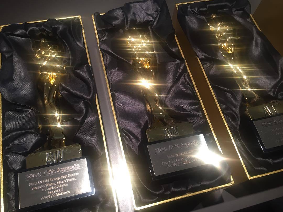 OMG! 🏆 Thank you AVN. What an honour! And that is not a filter, these trophies