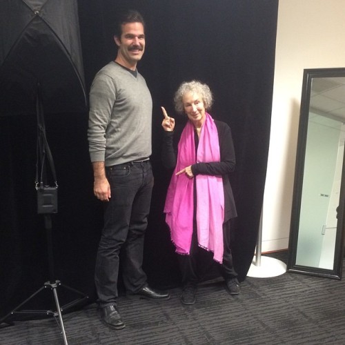 robdelaney:Joshing around with Margaret Atwood!!!!!!!!!!!!!!!!!!!!!!!!!!!!!!!!!!!!! this makes me SO