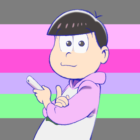 diadust:splatfest:some matsu pride icons uwuwuwuwuin order: dumbass oso, heterophobic kara, incel ch