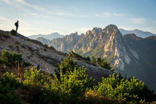 At Seoraksan National Park, Gangwon Province.