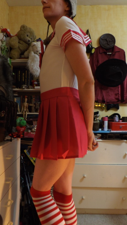 New Schoolgirl Outfit (Part 1)Also, for those of you interested, my tumblr now has a “Camshow” button in the links in the header. Come chat with me on Skype, and we can arrange a show or two! n.~ 