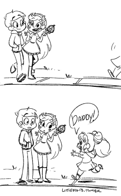 littledigits:  &ldquo; ether101 answered: What about an adult Marco meeting the next Prince(ss) Buterfly who may or may not be his kid” ————————————-so clearly my plan for these requests is to take the idea and make it as dumb