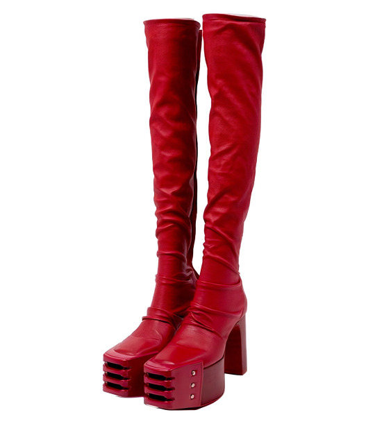 image therapy — Rick Owens: Red Platform 'Kiss' Boots (2019)