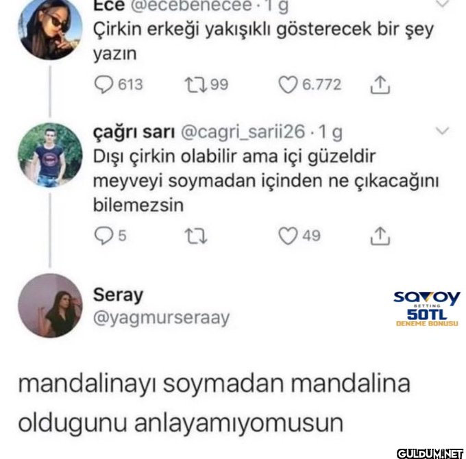 Ece @ecebenecee. Çirkin...