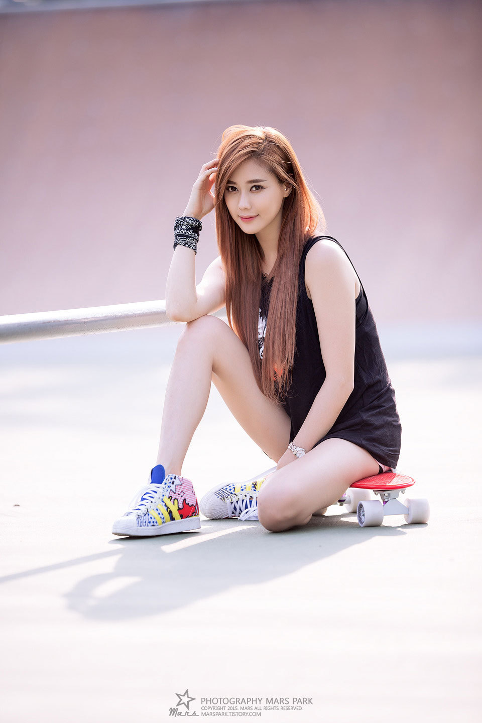 koreangirlshd:  Model Kim Ha Yul at a skate park ~ Photos by MarsPark 