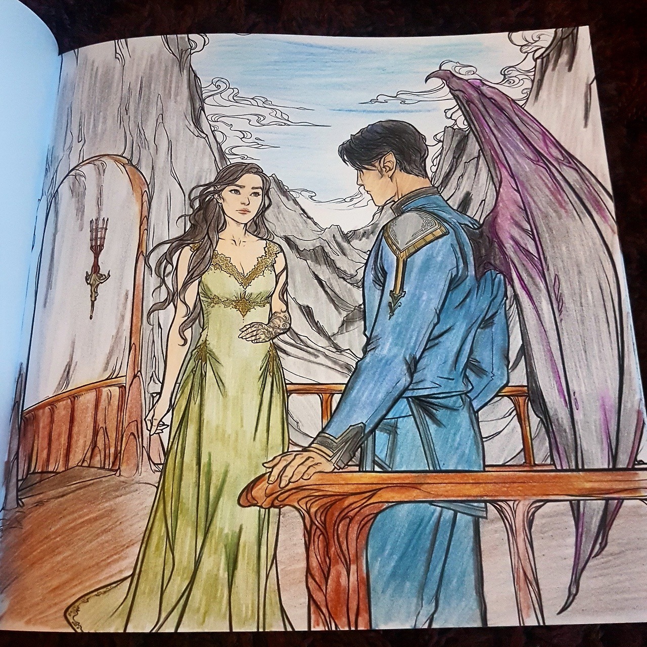 THE WORLD OF SARAH J. MAAS — How awesome are these colored pages from the