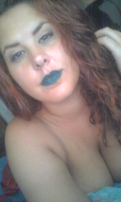 toxicwaxrainbows:  How I fell asleep in my make up and dint end up with green lipstick all over my face I will never know.