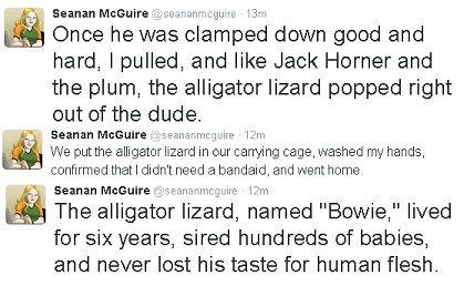 sundown-songsmith:  naamahdarling:  johndarnielle:  geekhyena:  emberkyrlee:  OMG there’s a follow-up story to THIS ONE GLORIOUS  OH MY GOD.   I celebrate this resourceful lizard  @iguanamouth i just feel like this is something you need to see   AND