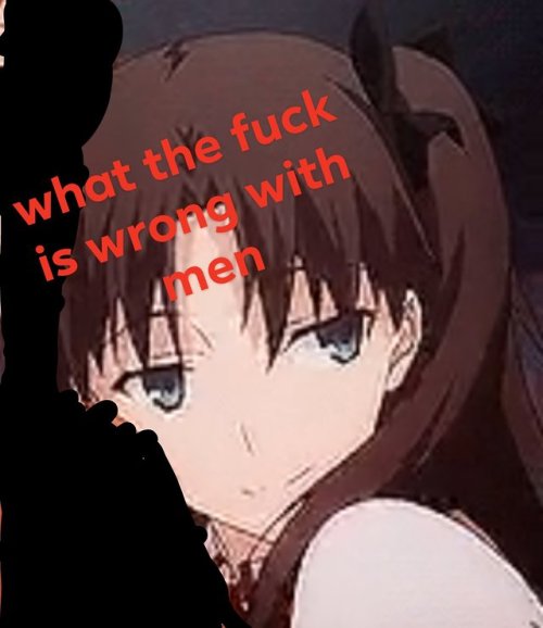 cheinsaw: my newest hobby is making low quality gay rin tohsaka memes