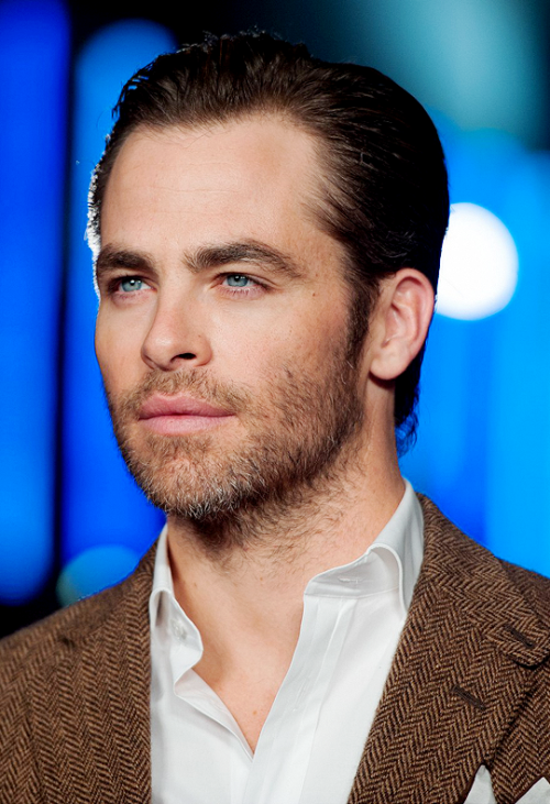 pinesource:Chris Pine attends the UK Premiere of ‘Jack Ryan: Shadow Recruit’ at Vue Leicester Square