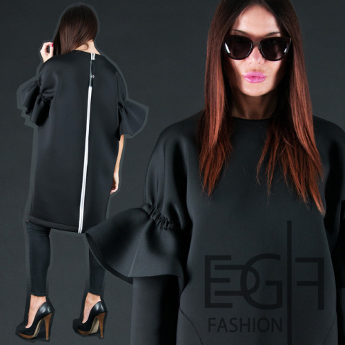 Black Winter Neoprene Dress for woman by EUG fashion Visit link to see details: bit.ly/2RDPCN