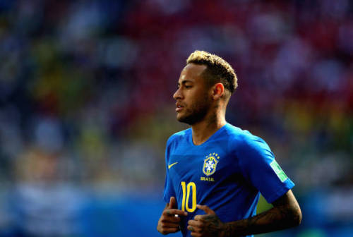 heartsoftruth: Neymar Jr of Brazil looks during the 2018 FIFA World Cup Russia group E match between