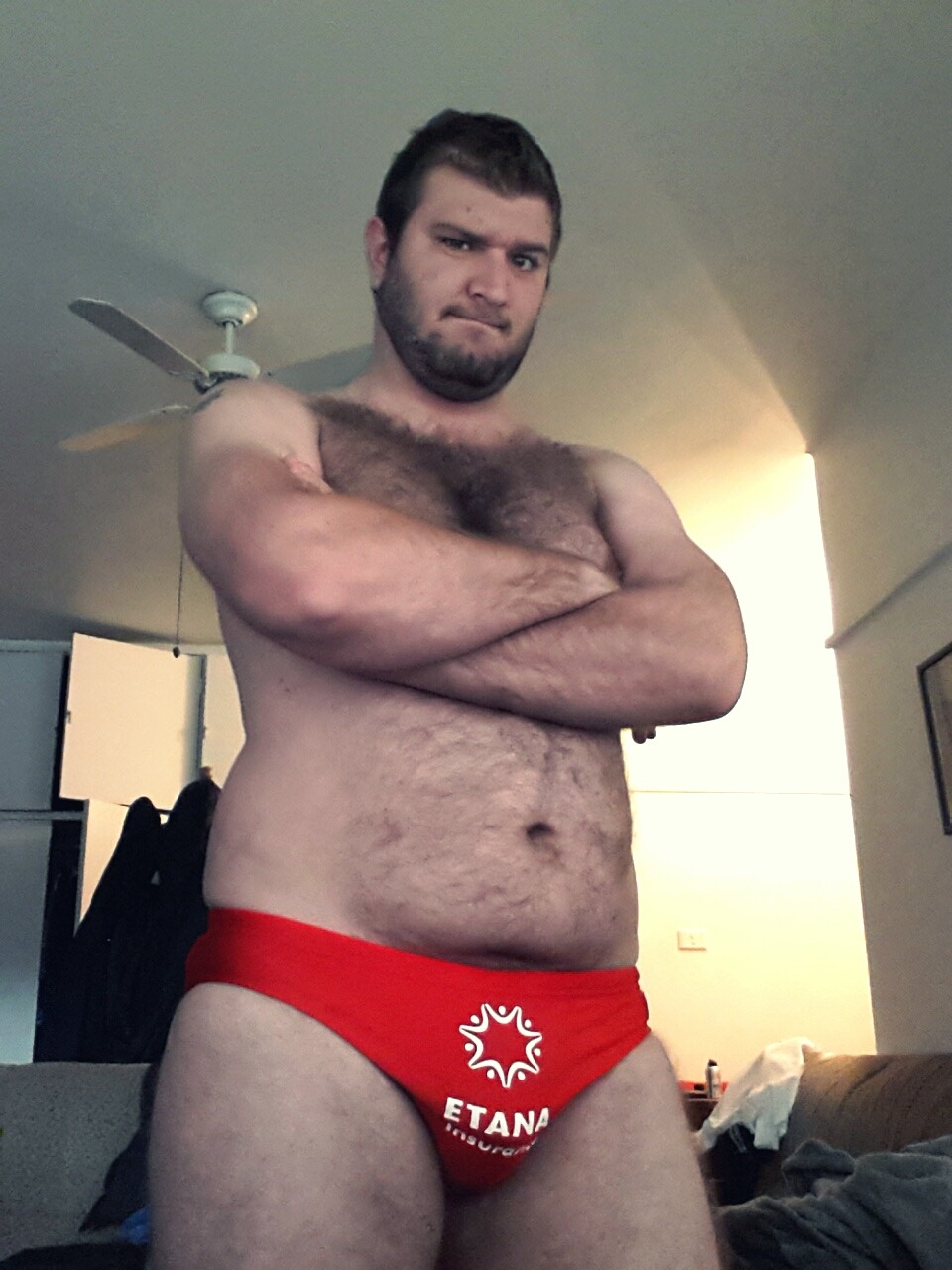 oneballharry:  Did I forget to mention that I have a sassy red speedo? Because I