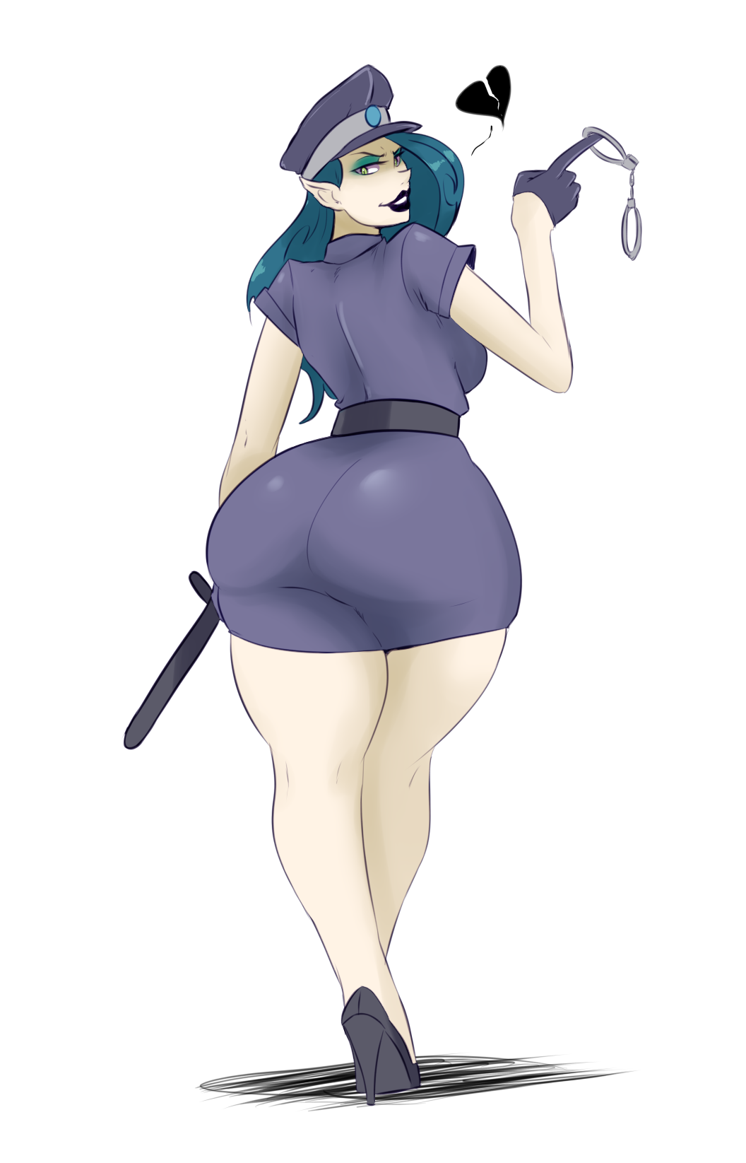 sunnysundown:Chrysie in an officer outfit