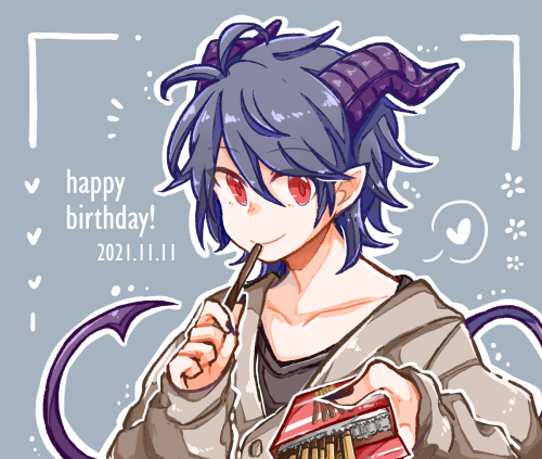 11.11.2021 - happy bday sui!!!!!and pocky day (i’m late&hellip;. ;;u;;)