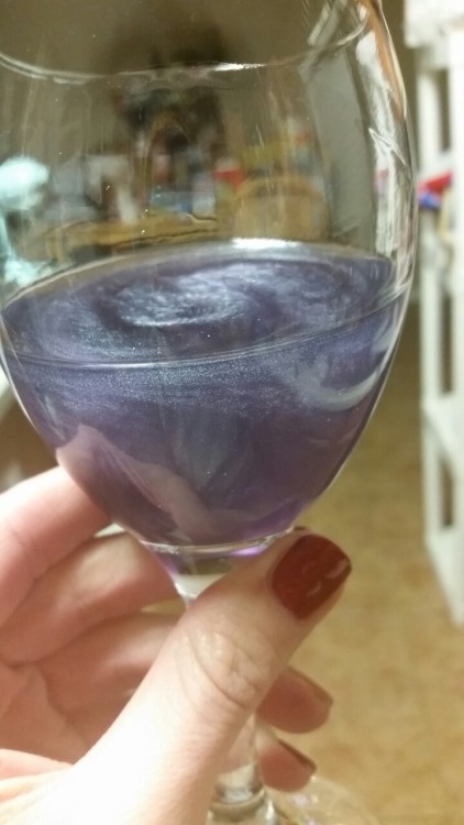 complainer:  bettybonesco:  fallenwithstyle:  the-darkest-of-lights:  itcouldbefate:  myfirstalienbaby:  itcouldbefate:  I have shimmery booze! It’s a Moscato Vodka blend. Fucking amazing. I bought it for my birthday & decided to Crack into it to