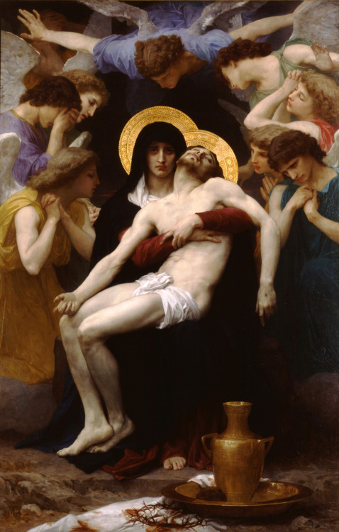 inersore:  The madonna of the lilies, 1899 The virgin, jesus and saint john baptist, 1875 The madonna of the roses, 1903 Pieta, 1876 William-Adolphe Bouguereau 