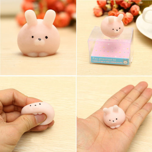 oursevenus:  Funny Cute  Mochic Squishy Toys to Take Away Your PressureClick the below links to take them home~1.  Blue Pig          ★▽☆     Cat2.  Dingding      ★▽☆     Shark3.  Pink Bunny   ★▽☆     Rabbit4.  Polar